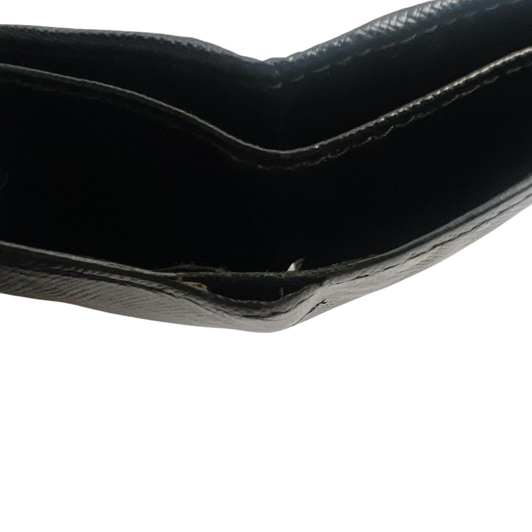 専用　PRADA レザー ブラック メンズ 折り財布 7583