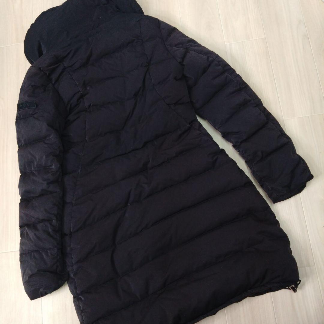 タトラス エッグレッタ ショールカラー ダウンコート ブラック Lサイズ相当