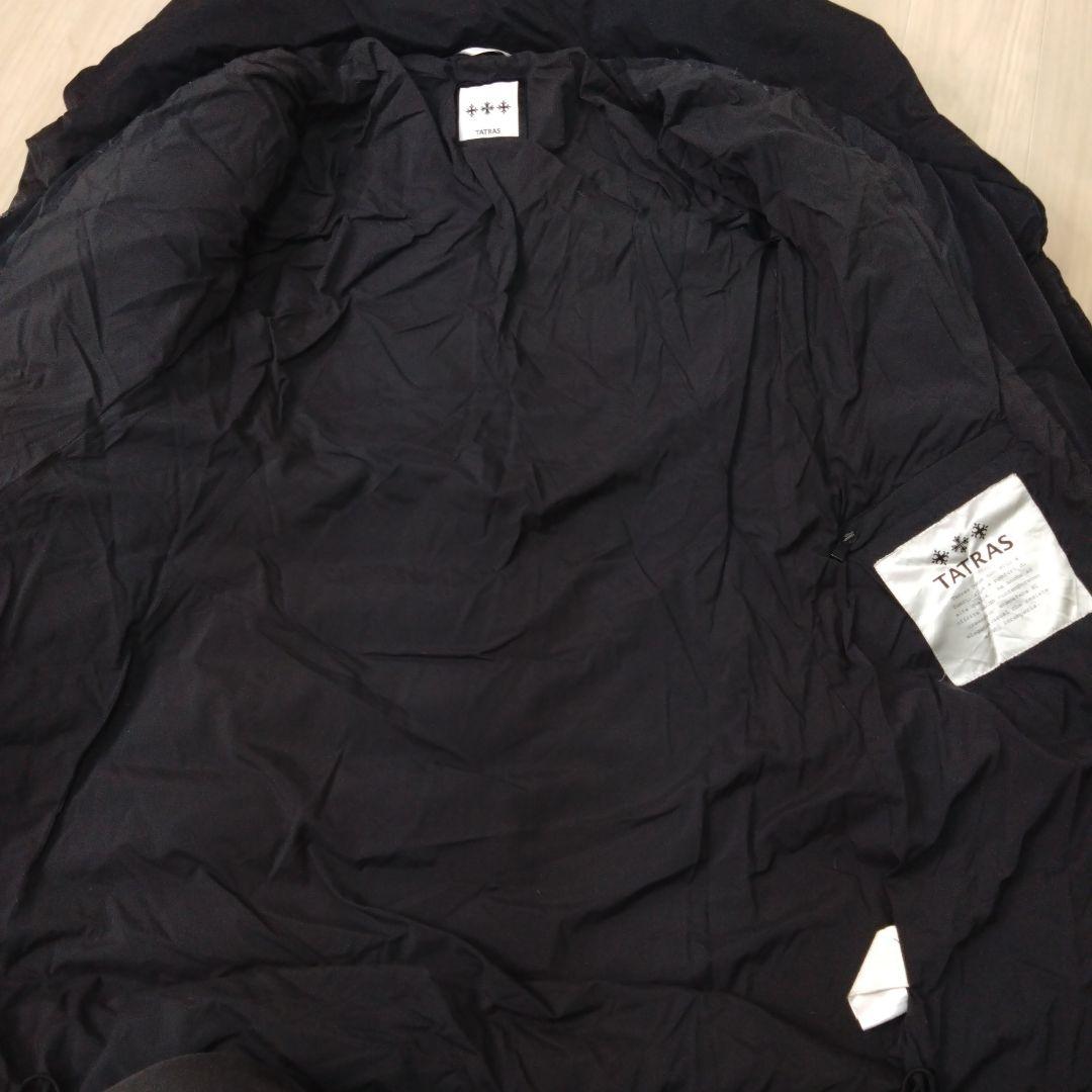 タトラス エッグレッタ ショールカラー ダウンコート ブラック Lサイズ相当