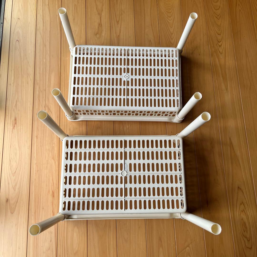 昭和レトロ　4段カゴ　並び替えカゴ　収納カゴ