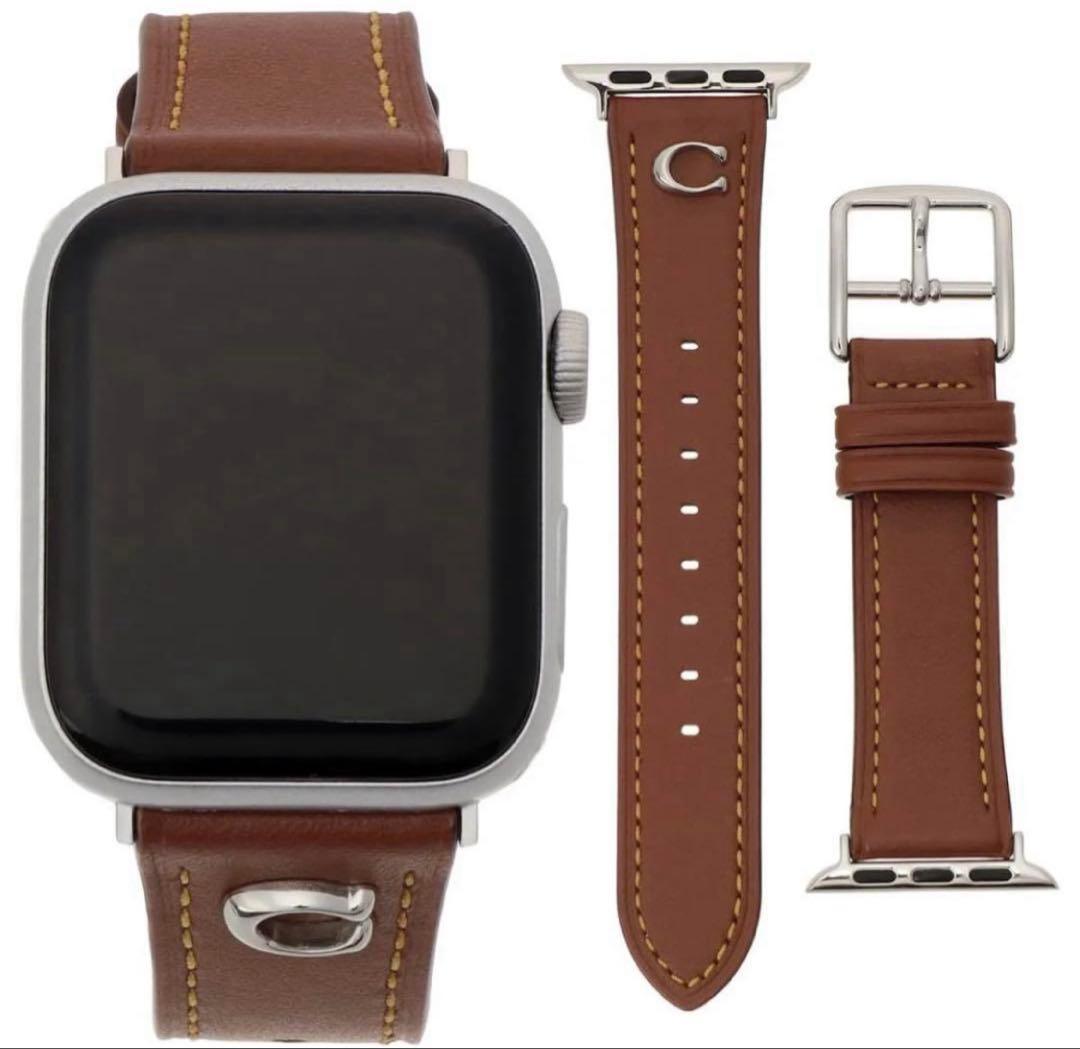 ラスト1点‼️新品未使用COACH Apple Watch レザー交換バンド