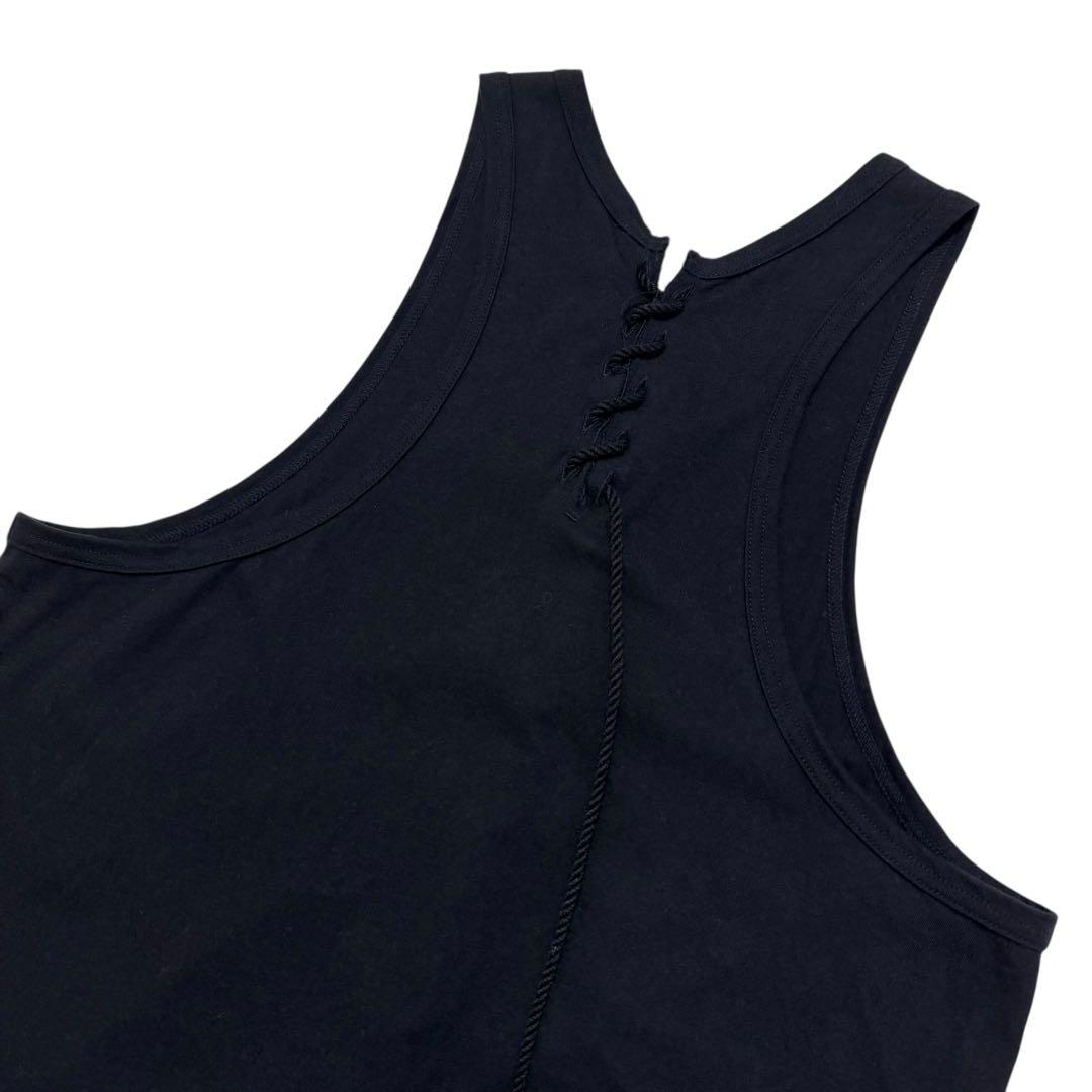 ★名作★ Yohji Yamamoto 紐付き レースアップ タンクトップ 3