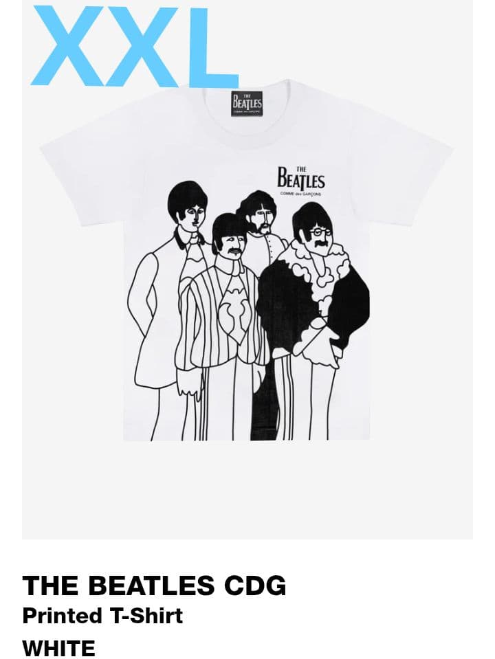XXL 希少サイズ　新品未使用　ビートルズ コムデギャルソン Tシャツ　XXL