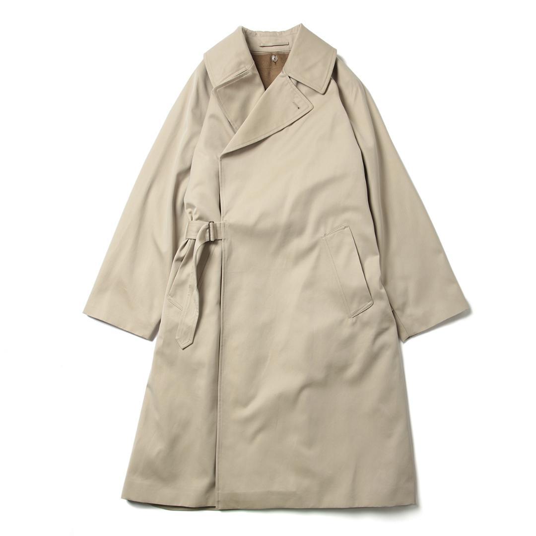 美品! コモリ コットンギャバ タイロッケンコート