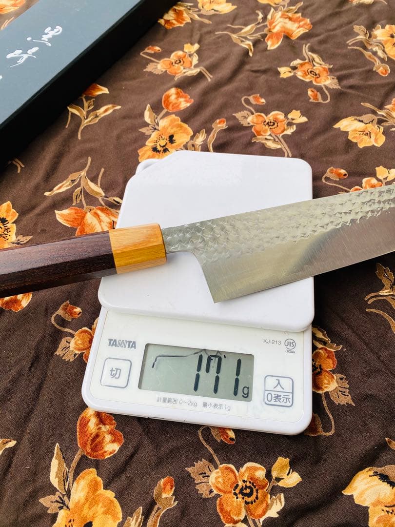 黒崎優　「閃光」牛刀包丁 240mm 紫檀柄桂 R2 / SG2