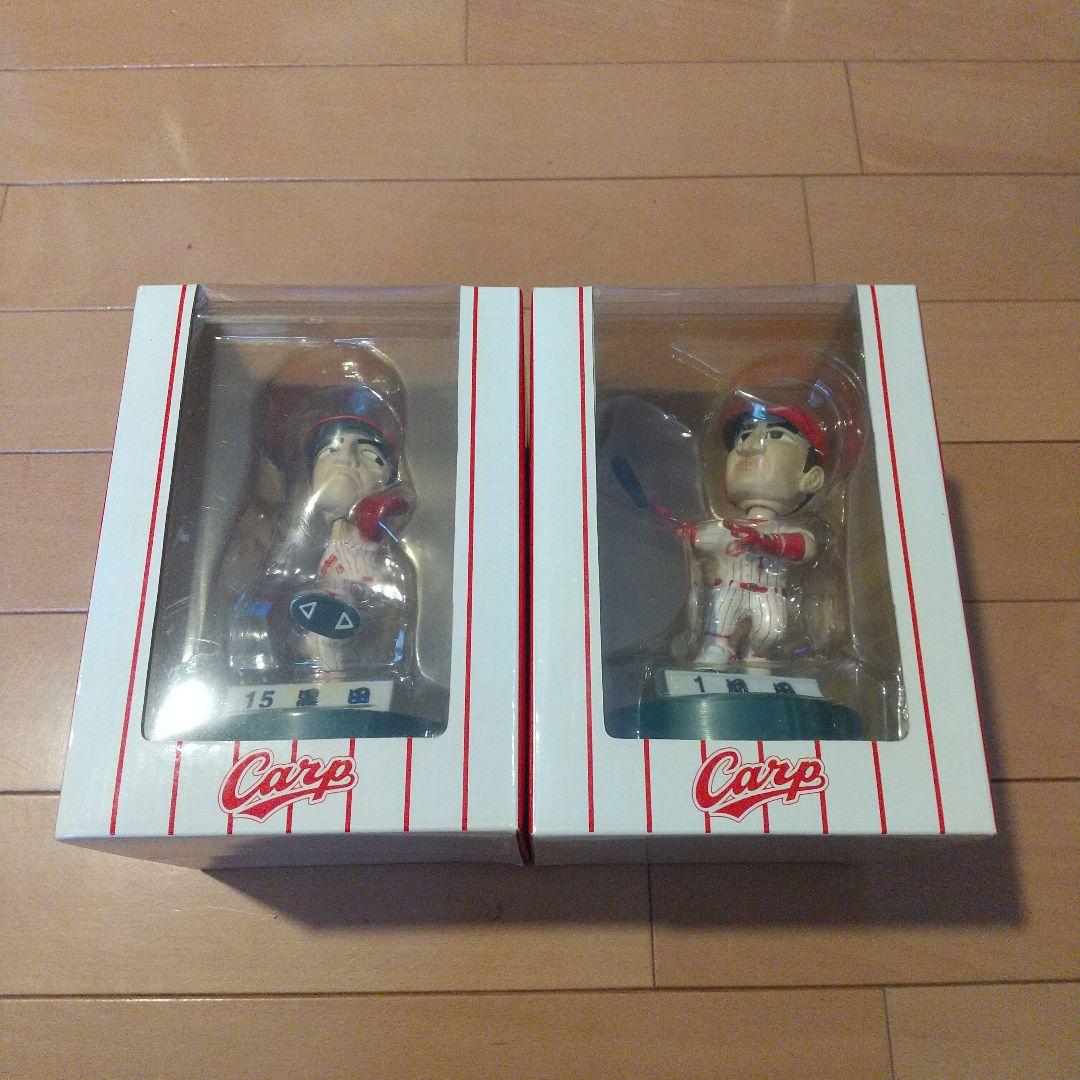 広島東洋カープ 前田 黒田選手ボブルヘッド人形セット 15番 1番