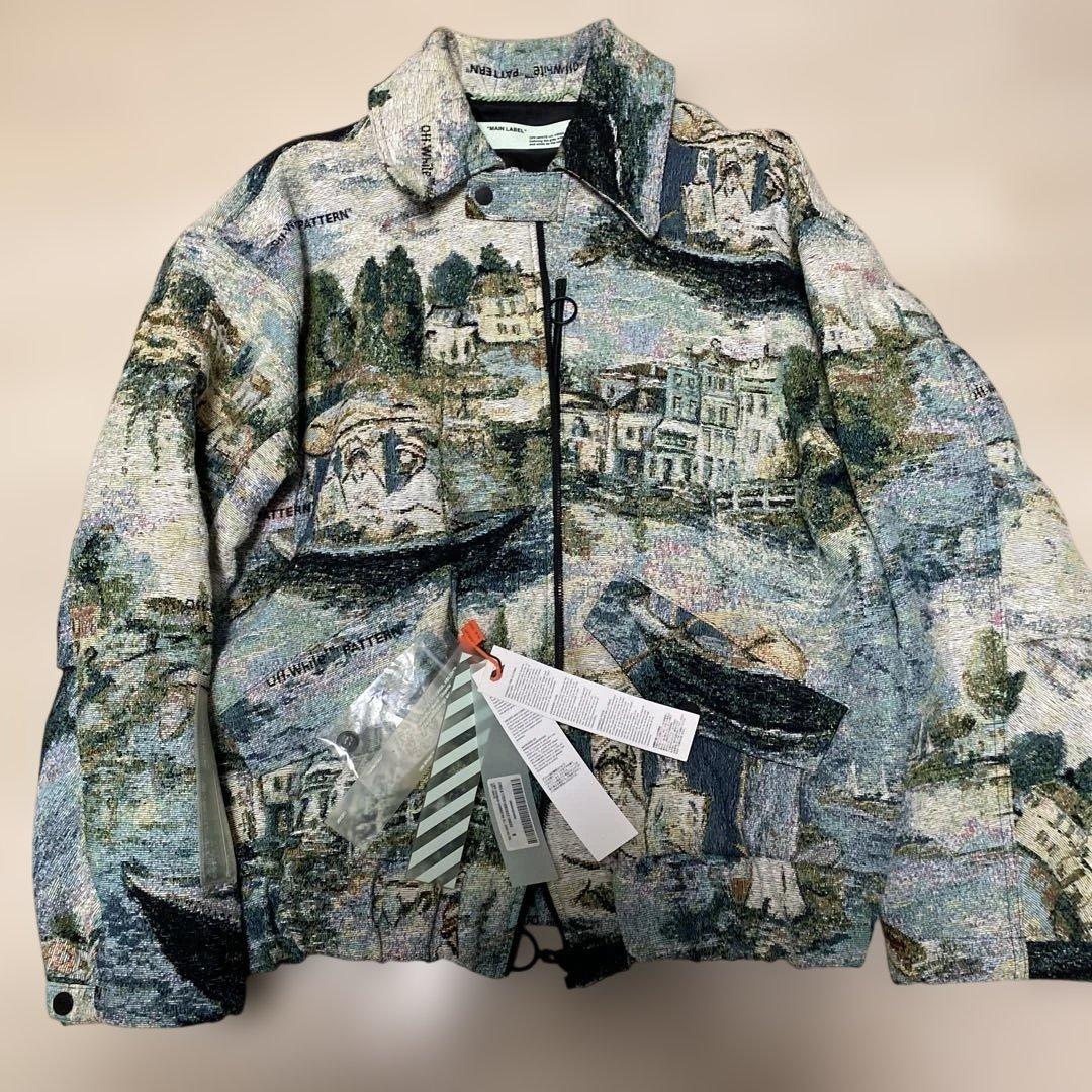 激レア 極美品 OFF-WHITE ジャガード ジャケット イタリア製