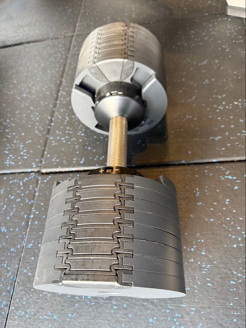 NUO 可変式ダンベル スタンド付き フレックスベル 2kg刻み 32kg 2個