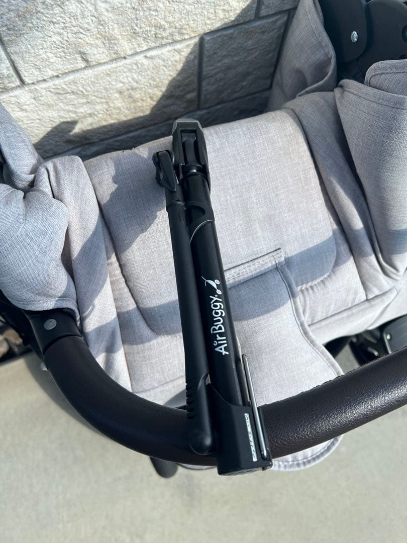 【りみ】エアバギー 2人用ベビーカー ココダブルEX アースグレー
