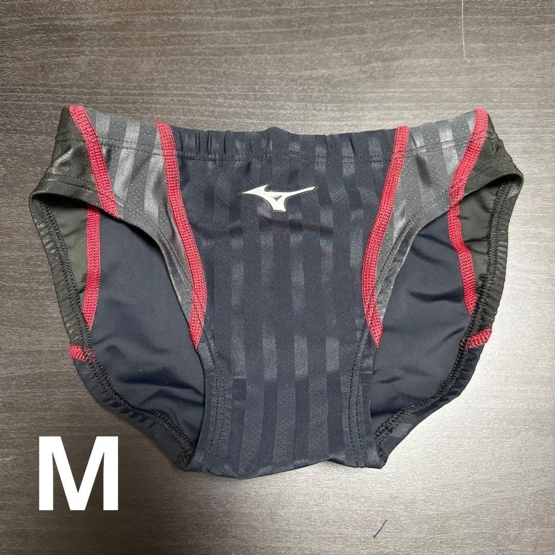 Mizuno 競パン ブラック×グレー FINA認証 Mサイズ