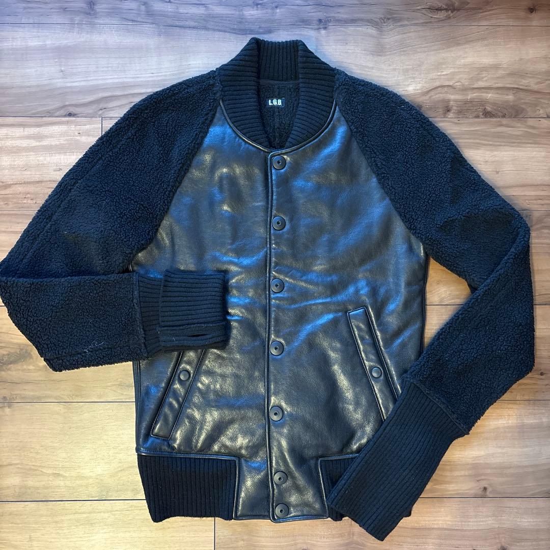 L.G.B. レザー ボア ジャケット　LGB 革ジャン　3