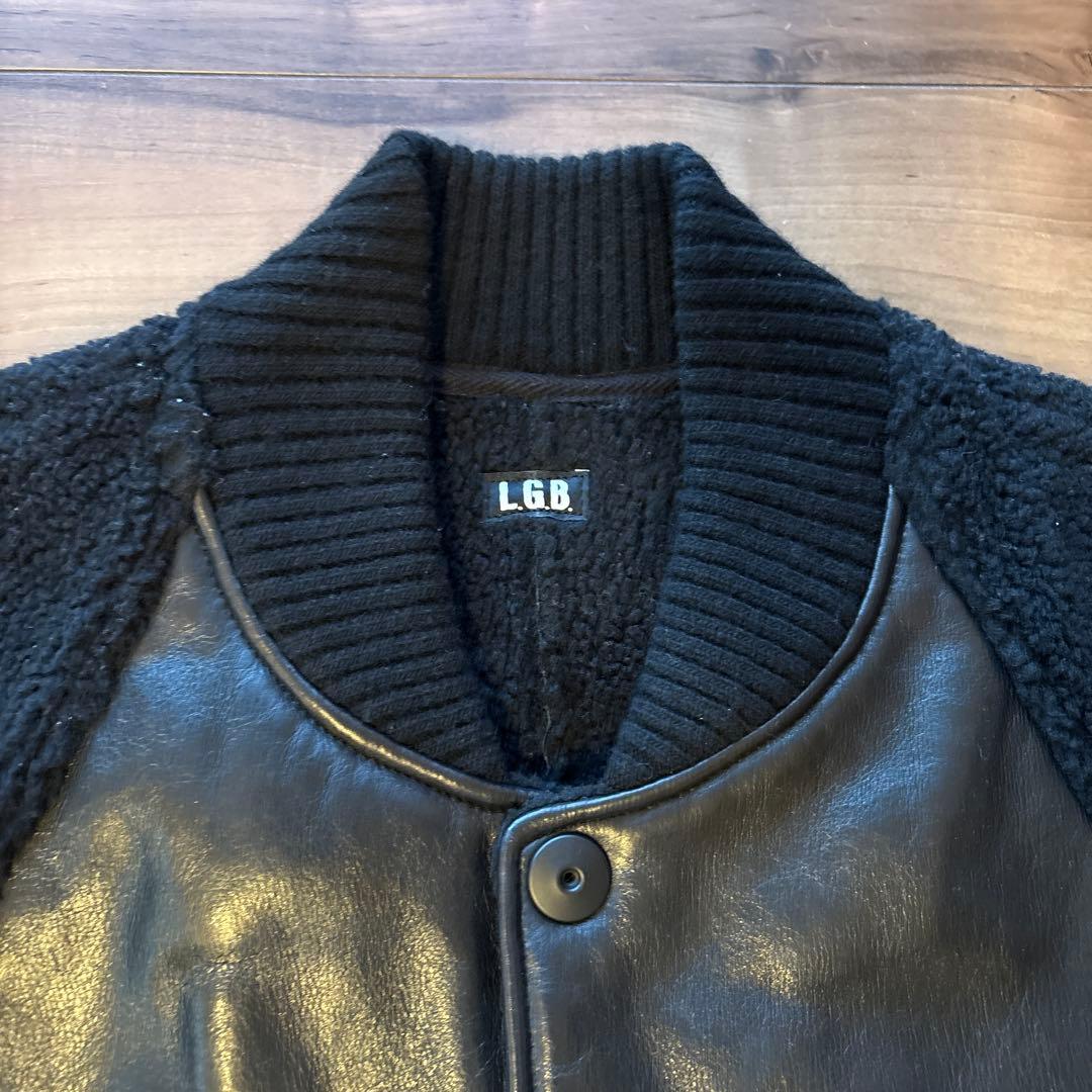 L.G.B. レザー ボア ジャケット　LGB 革ジャン　3