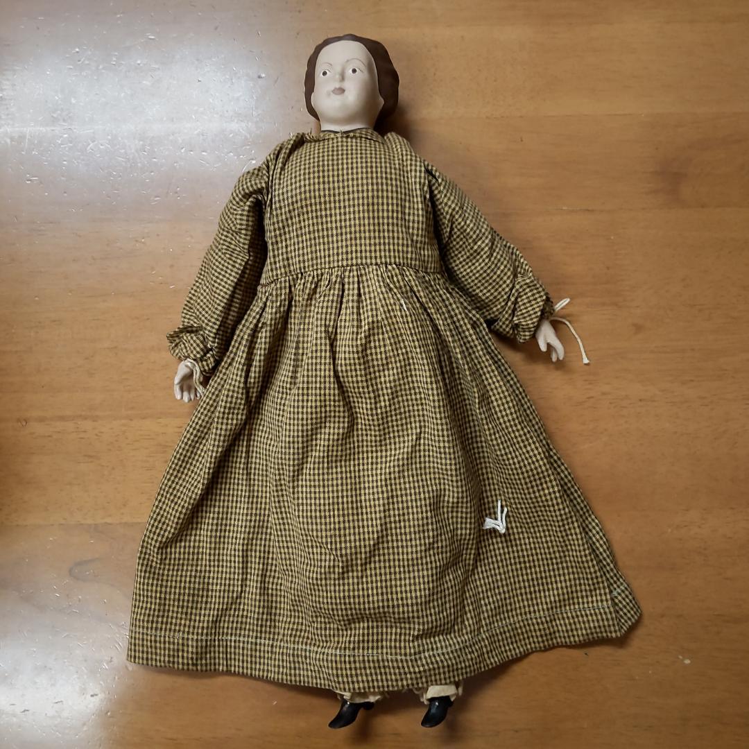 アンティークドール　レア　人形1体　茶色　リプロダクション　人形　海外作家