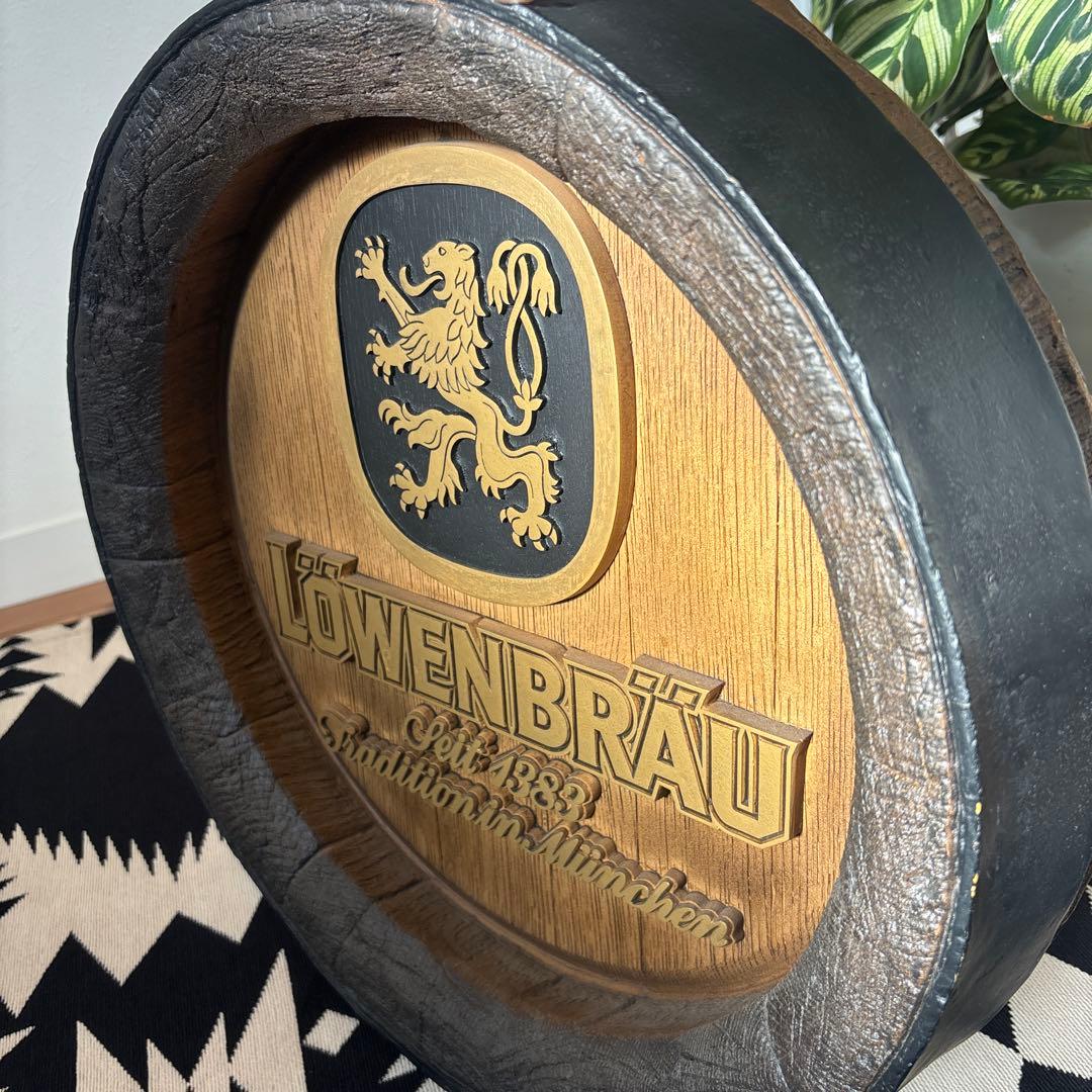 LÖWENBRÄU　レーベンブロイ　ヴィンテージ看板 アンティーク　インテリア