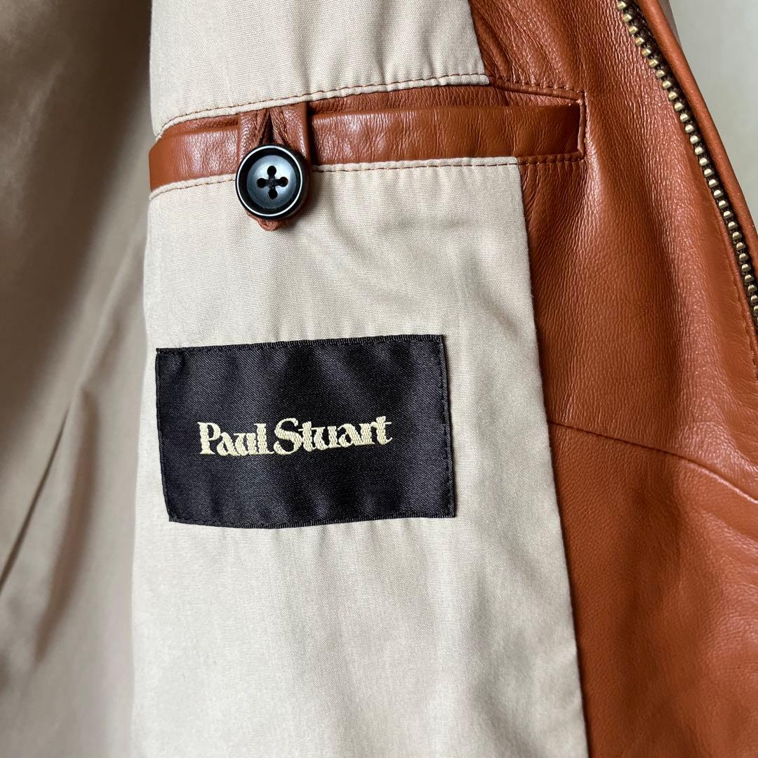 PAUL STUART ポールスチュアート レザージャケット メンズ 48