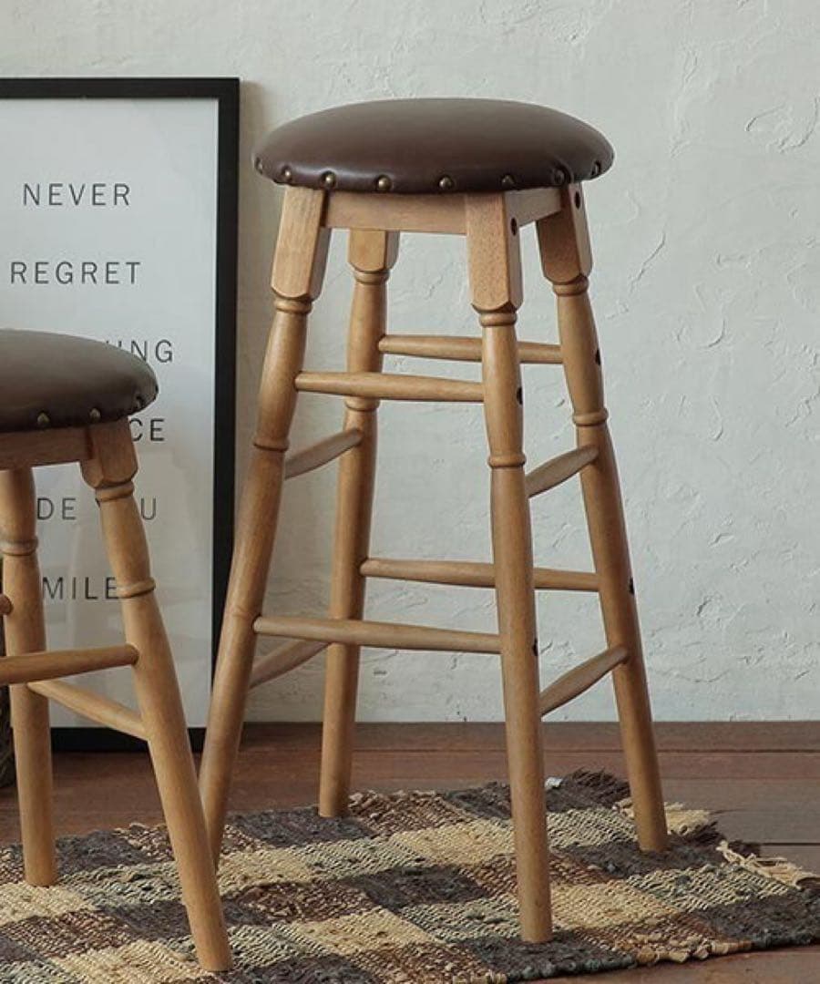 Rasic ハイスツール ブラウン　2セット
