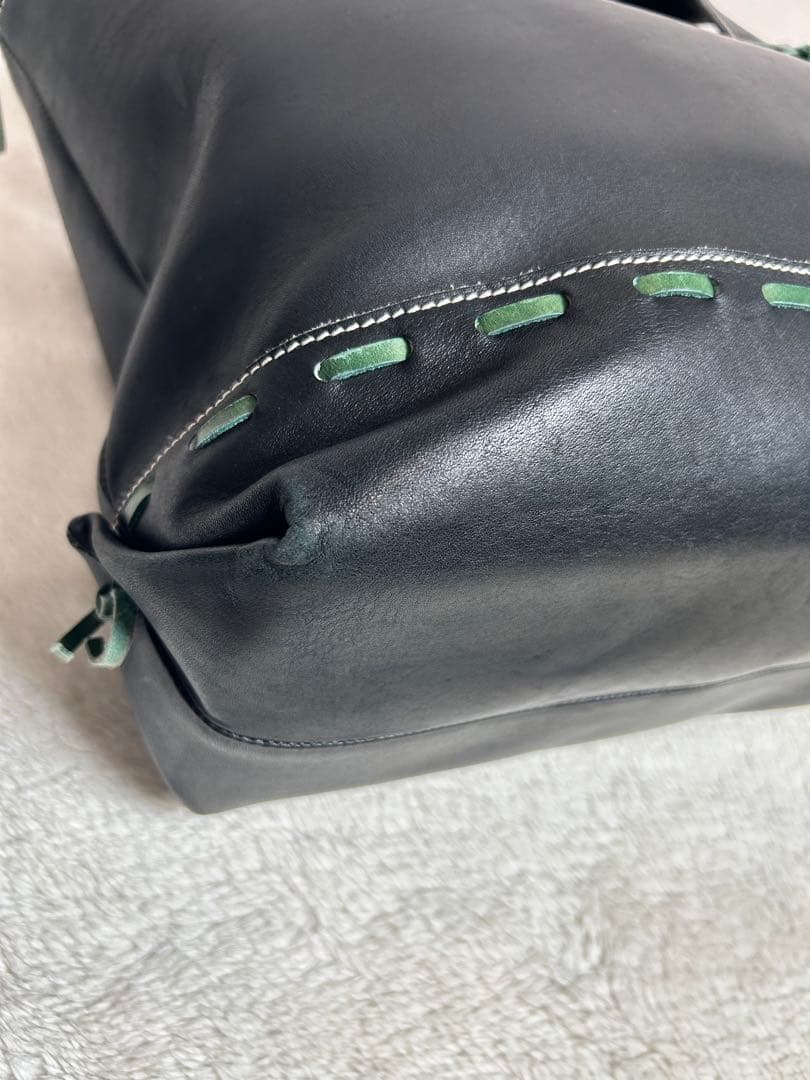 久保田スラッガー✖️ヤクルトスワローズ　グラブトート　大　レザー　ブラック