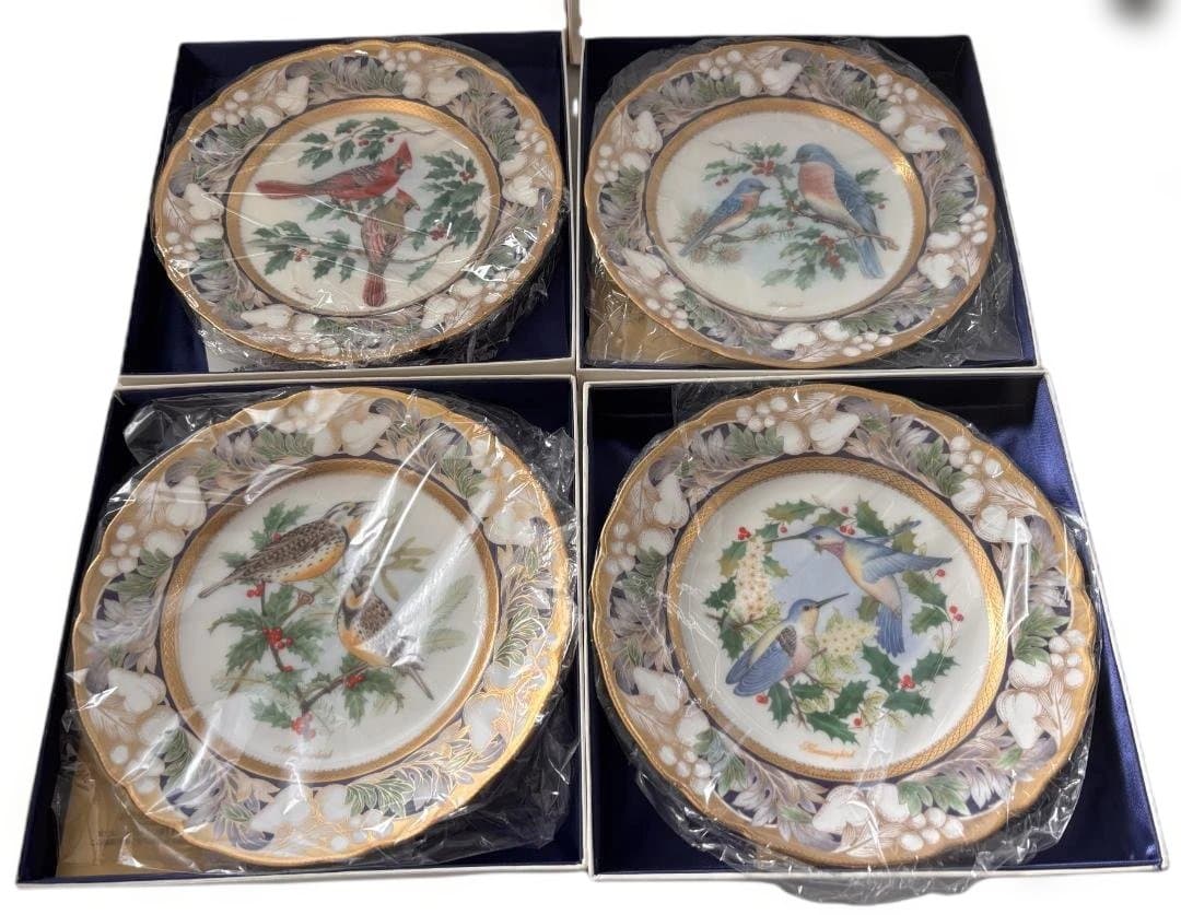 未使用 ノリタケ クリスマスプレート 1997年～2000年 ４枚セット 箱あり