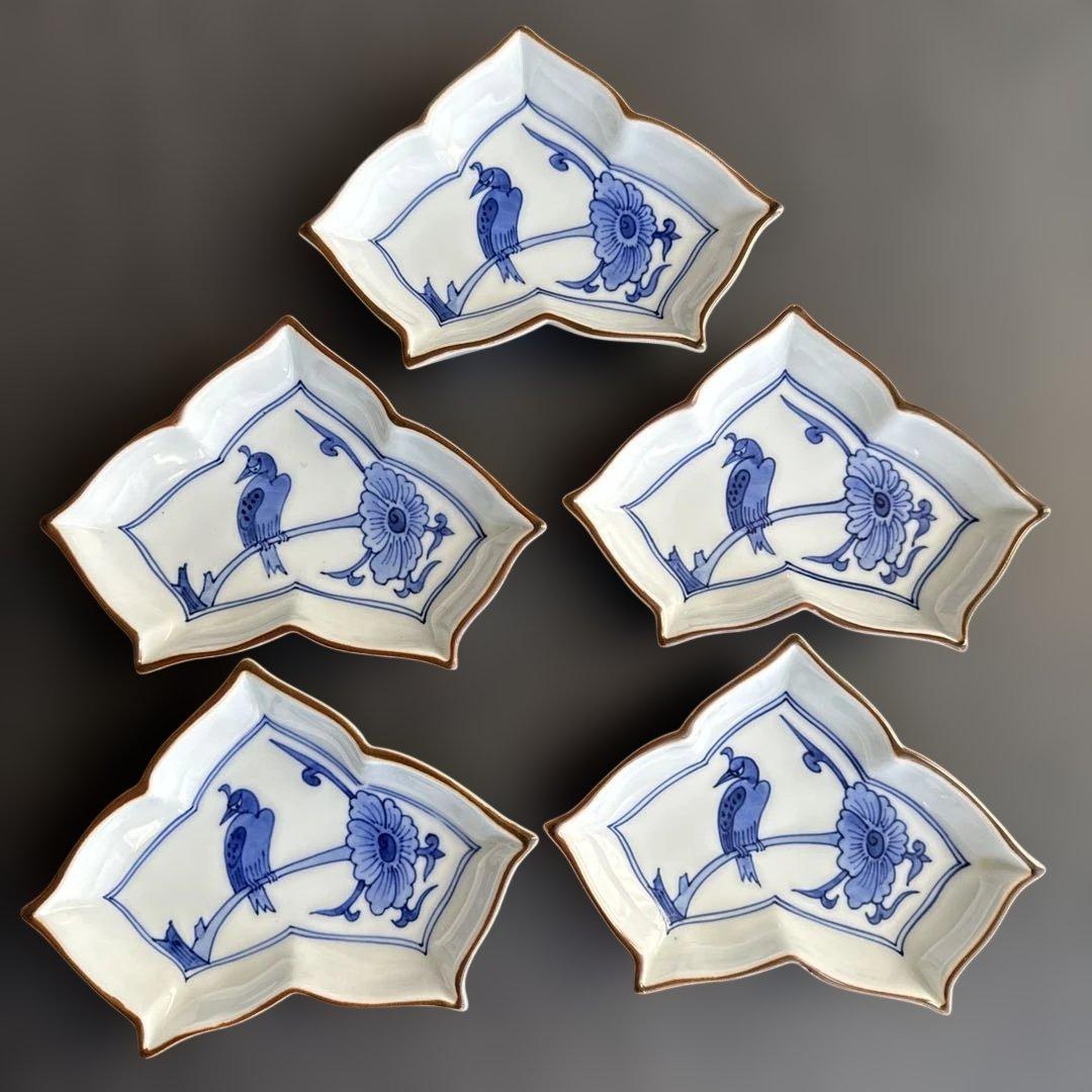 有田焼 辻常陸　小皿, 醤油皿 ５客セット