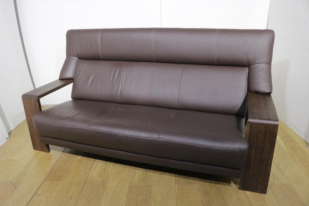 karimokuカリモク家具★Chitanoチターノ★３人掛けソファ★本革