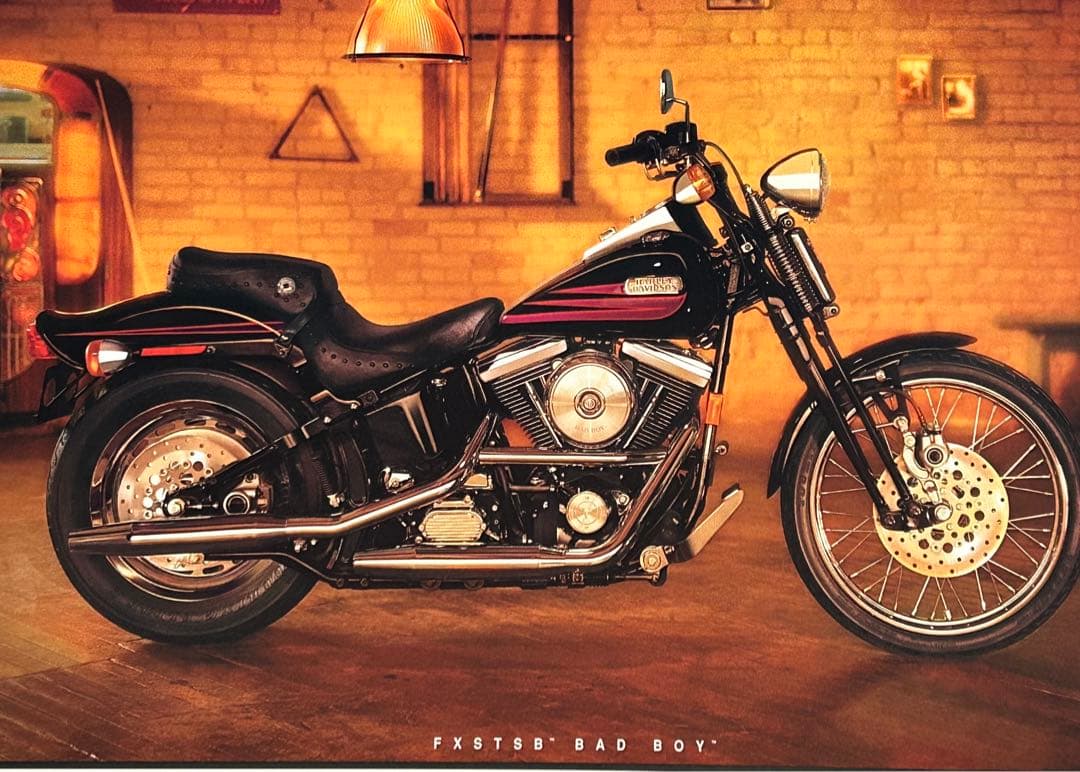 美品　ハーレーダビッドソン　95FXSTSBバッドボーイ純正ノーマルシート　希少
