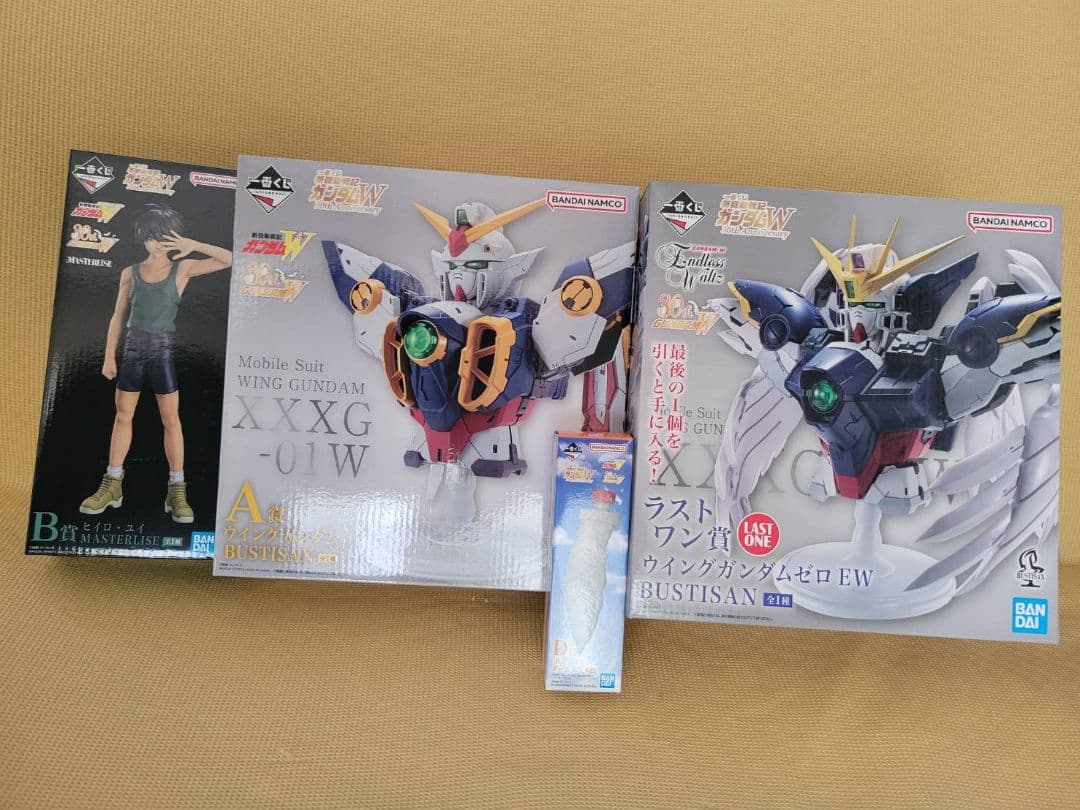 一番くじ ガンダムW A賞 B賞 D賞 ラストワン賞 フィギュア　ボールペン