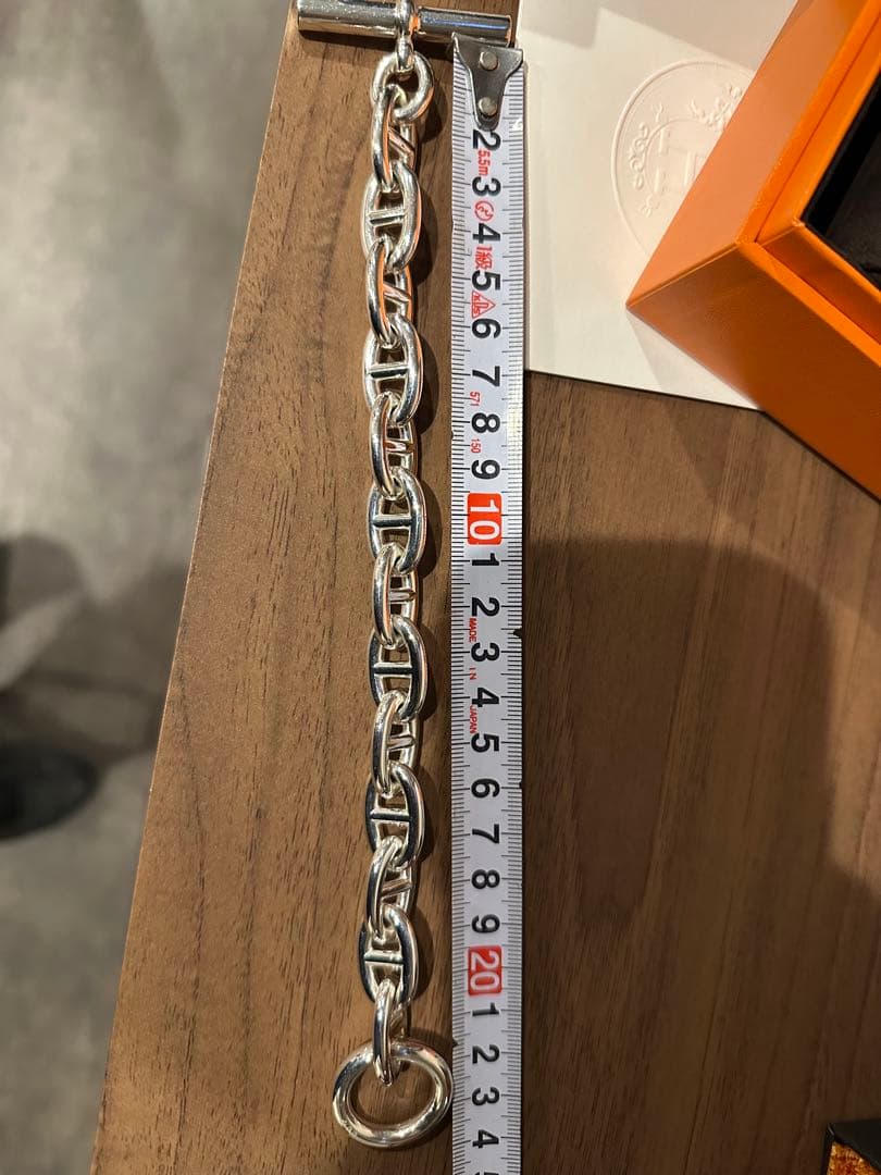 エルメス神戸大丸正規店購入シェーヌダンクルブレスレットTGM13