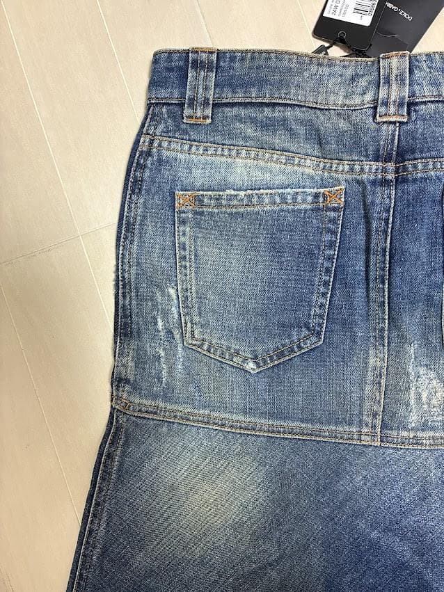 タグ付き D&G ドルチェ＆ガッバーナ DGロゴ デニムスカート #1685