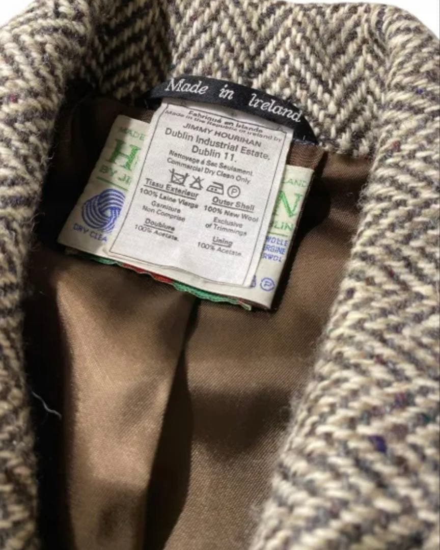 ジャケット・アウター 80s JIMMY HOURIHAN Tweed Long Coat