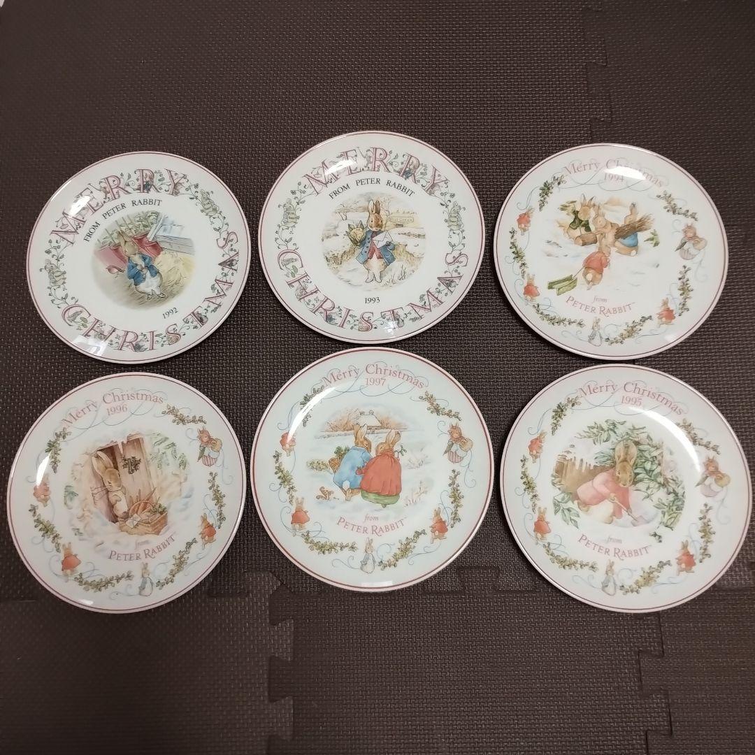 ウェッジウッド ピーターラビット クリスマス 皿 プレート 1992〜1997