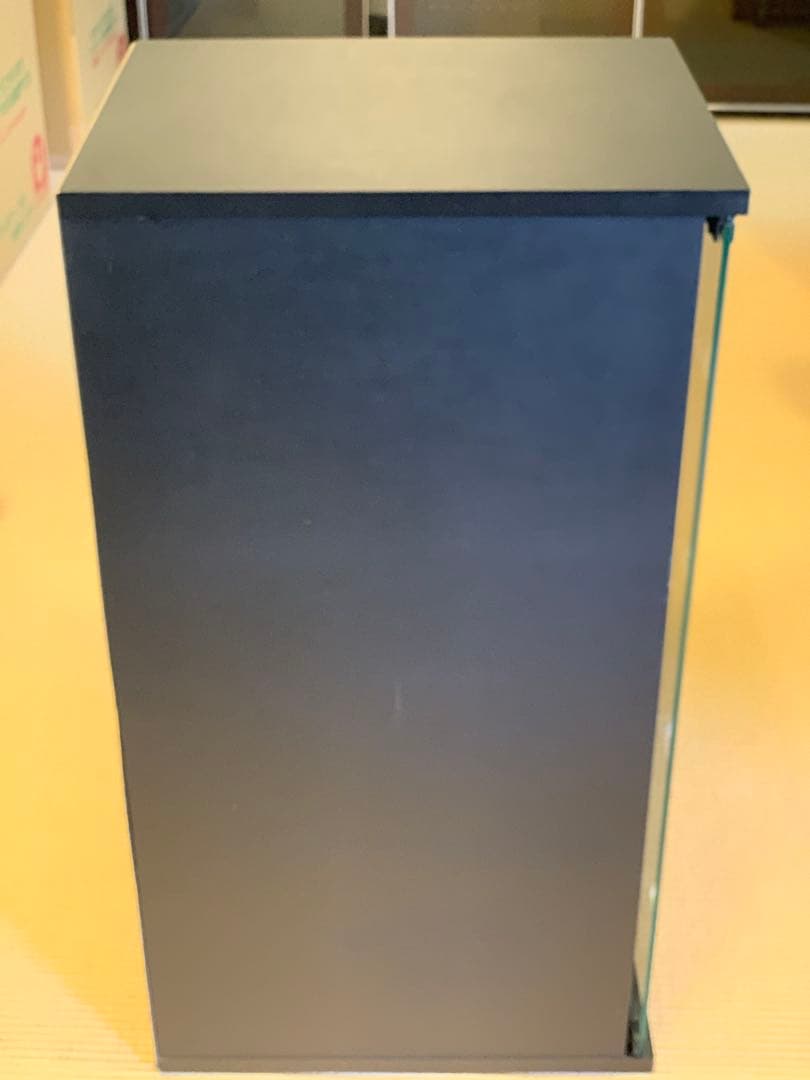 K　CDラック 黒 ガラス扉付き　160枚収納（3台あったうち最後の1台）