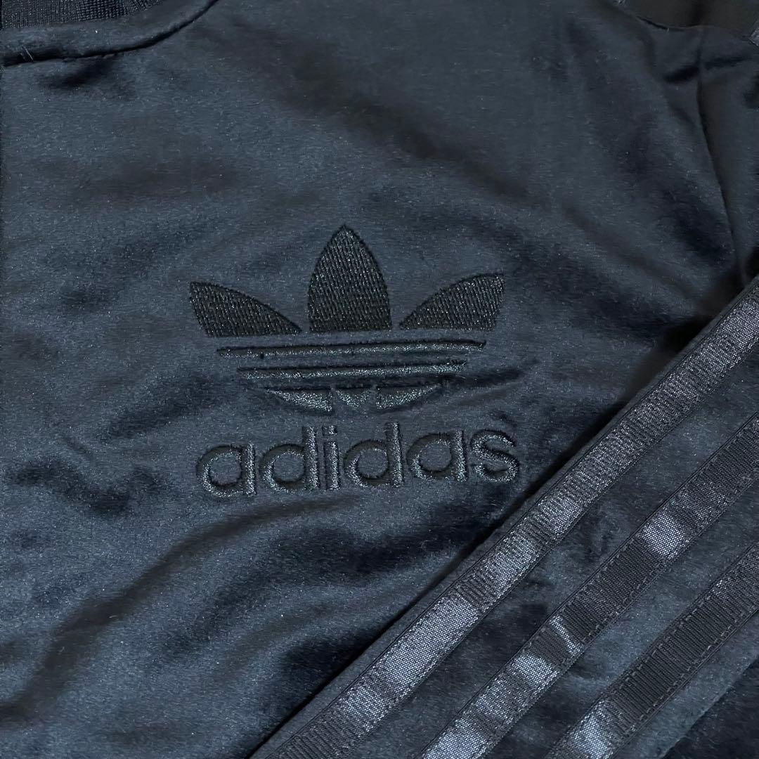 新品XL】adidaアディカラー ベロア トラックトップ ジャケット　アディダス