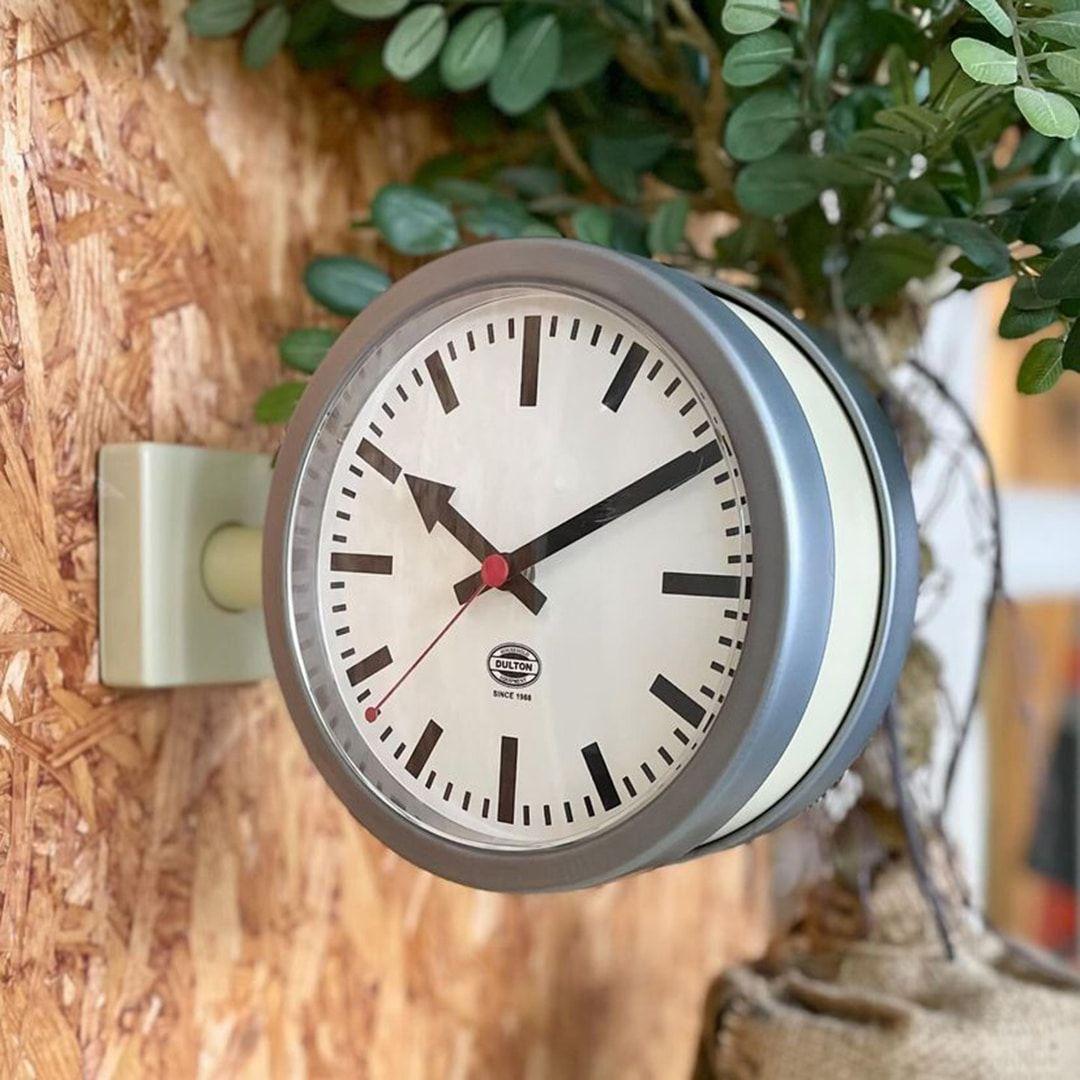 新品 両面時計 ダブルフェイスクロック2 IVORY ダルトン インテリア 小物