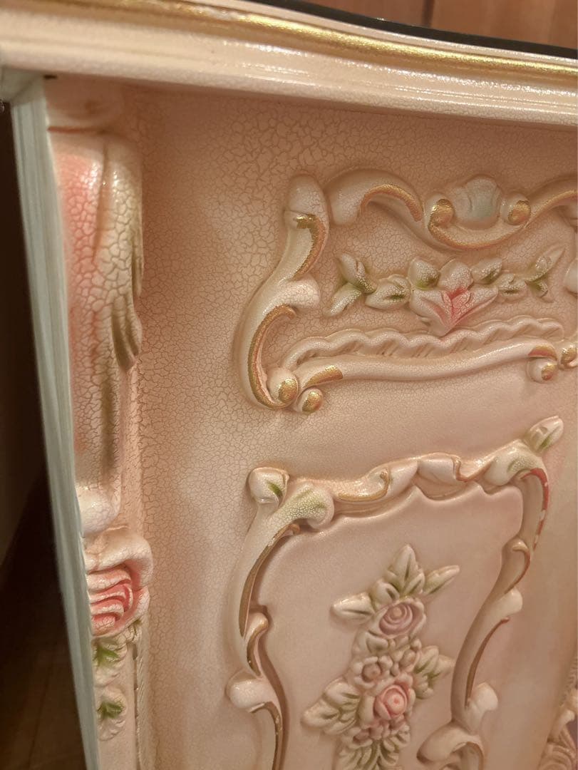 ♡ロココ♡姫プリンセスチェスト♡薔薇ベルサイユ4段チェストシリックアンティーク