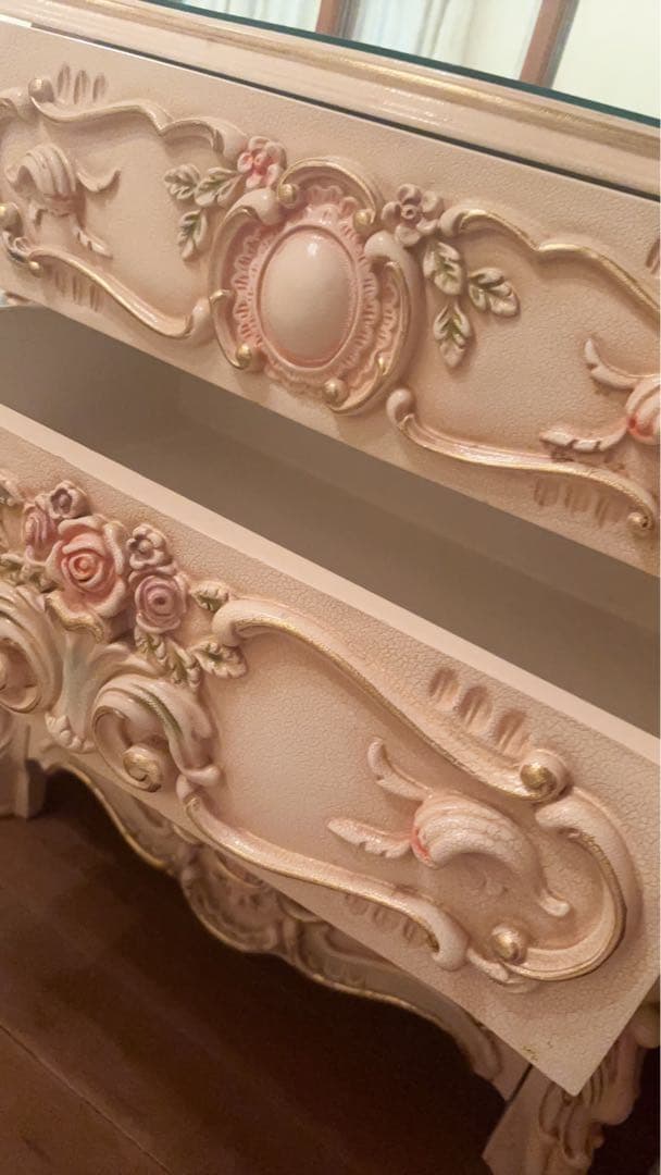 ♡ロココ♡姫プリンセスチェスト♡薔薇ベルサイユ4段チェストシリックアンティーク
