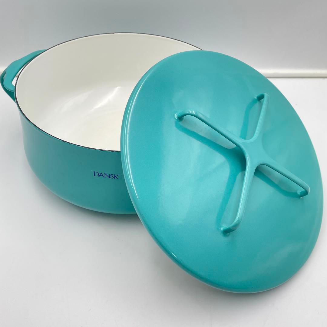 DANSK 両手鍋 コベンスタイル ターコイズ　25cm 希少