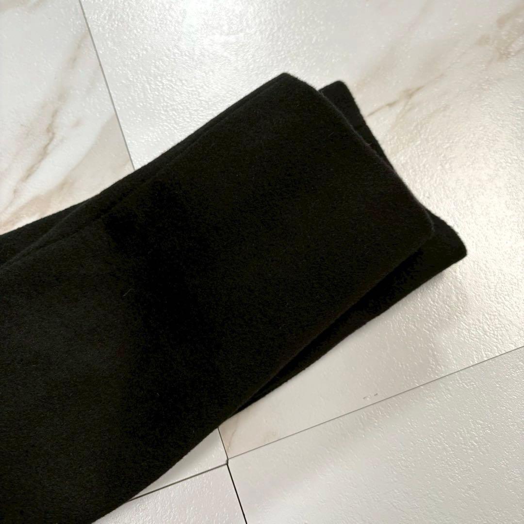 【極美品】23区 ウールアンゴラビーバー スタンドカラー コート 黒 38 M