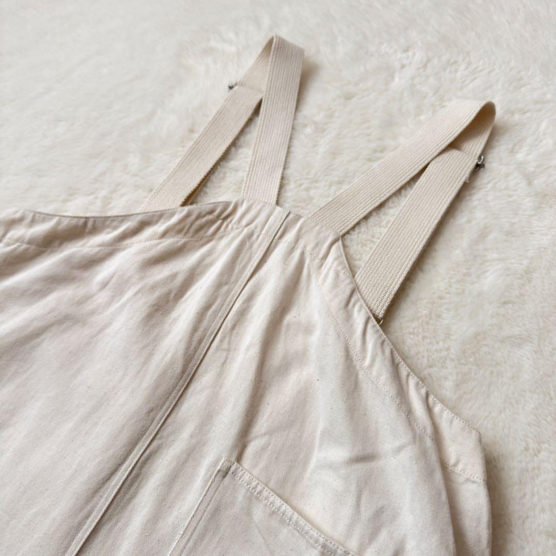 nest Robeコットンリネンチノ　サスペンダー　ジャンパースカート　白