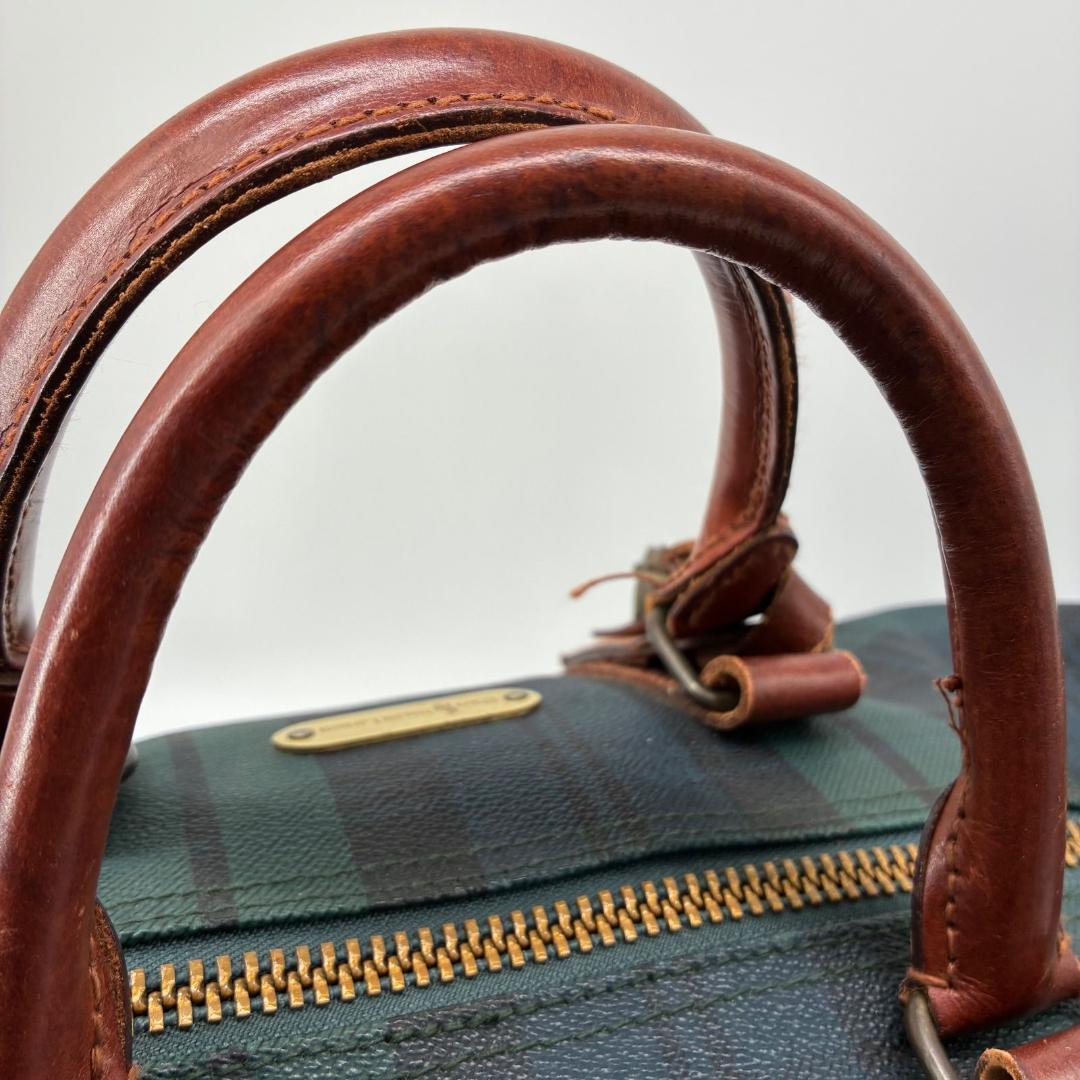 良品✨ポロラルフローレン ボストンバッグ 大容量 ブラックウォッチ PVC