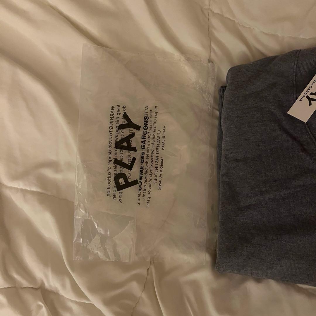 PLAY COMME des GARÇONS グレー カーディガン XL メンズ