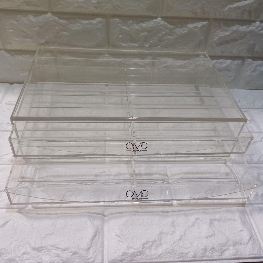 【A】OMDジェルネイル アクリル収納ケース120個 収納 3セット