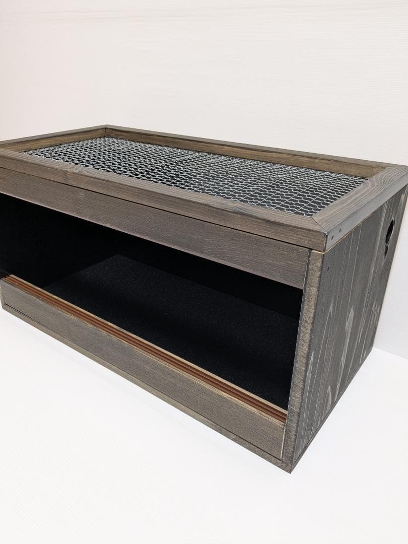 【アウトレット１点限定】内部ブラックアルミ爬虫類ケージ600×300×300mm