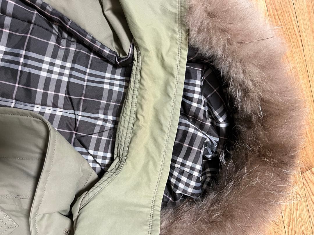 美品⭐︎バーバリー　Burberry ファー付きダッフルコート