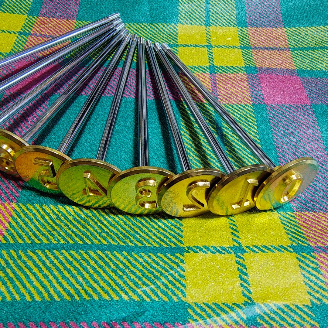 フェリシモ　焼き印　焼印　焼きごて　10本　数字（お菓子　製菓　パン作り）