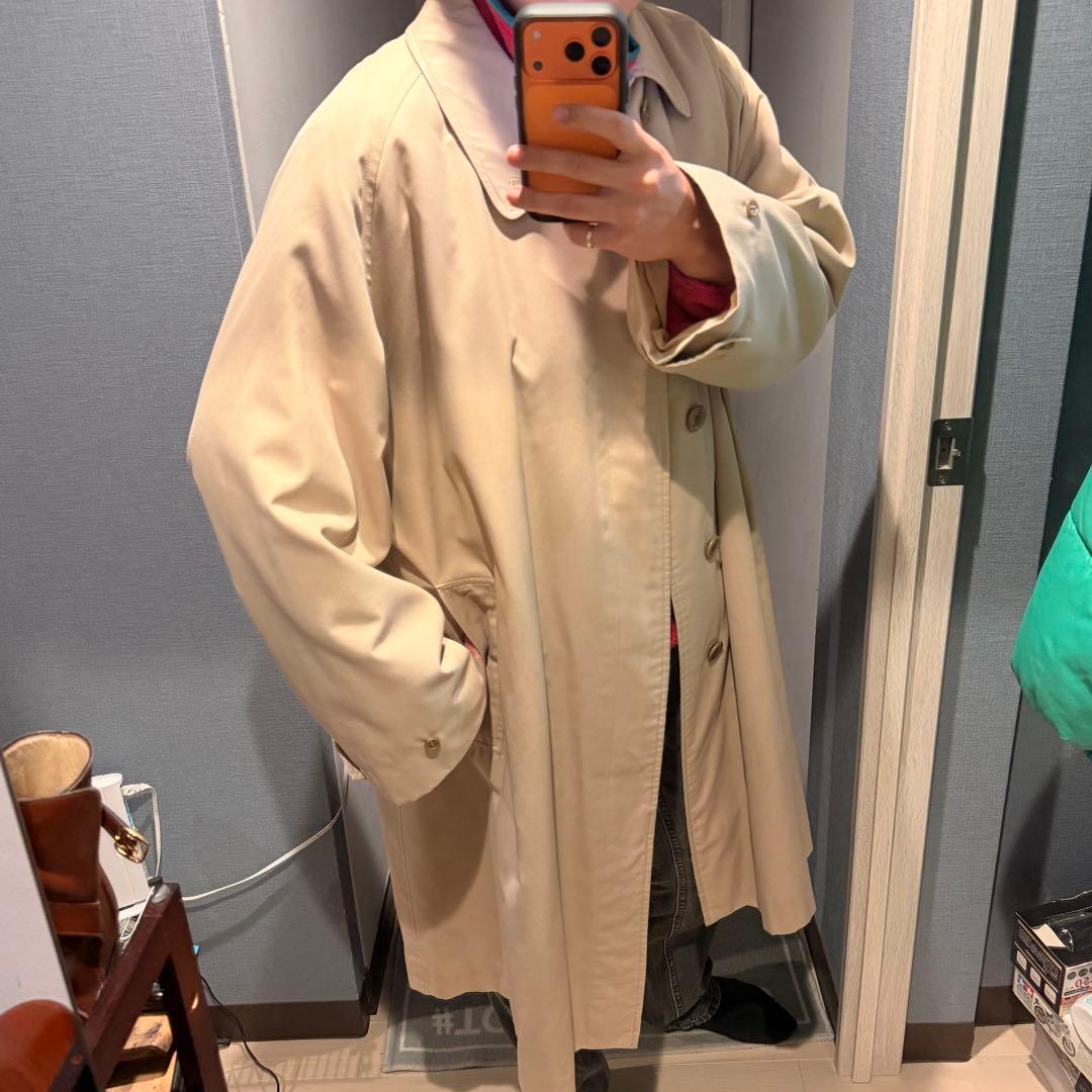 一枚袖 COTTON100% Burberry's ステンカラーコート 玉虫