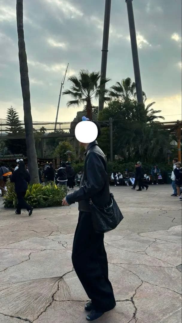 【着画あり】GAP 黒 レザージャケット