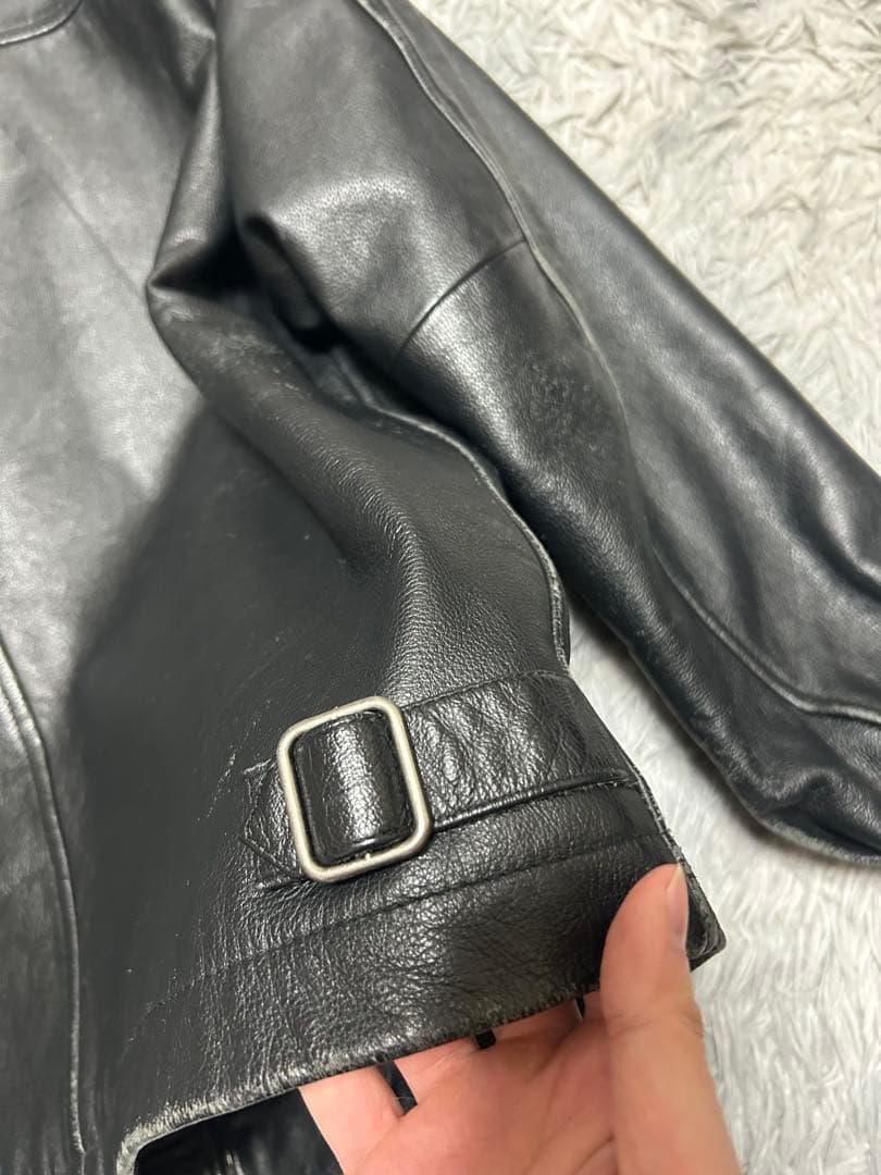 【着画あり】GAP 黒 レザージャケット