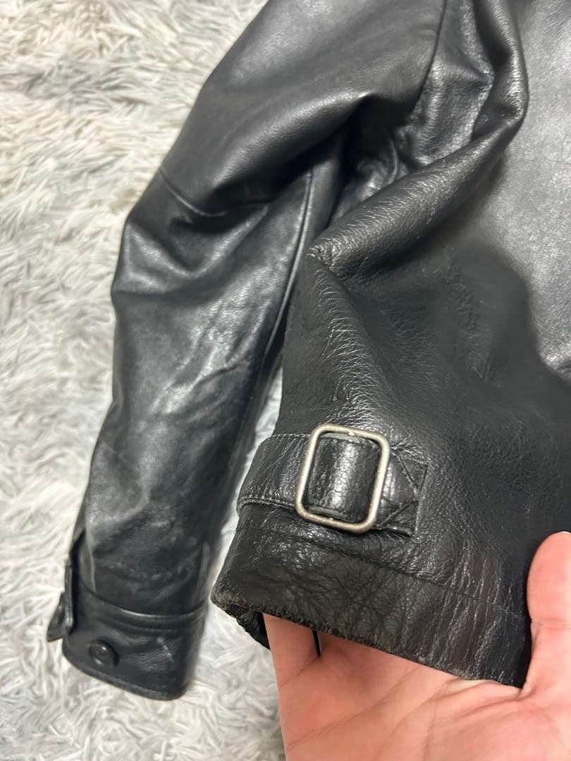 【着画あり】GAP 黒 レザージャケット