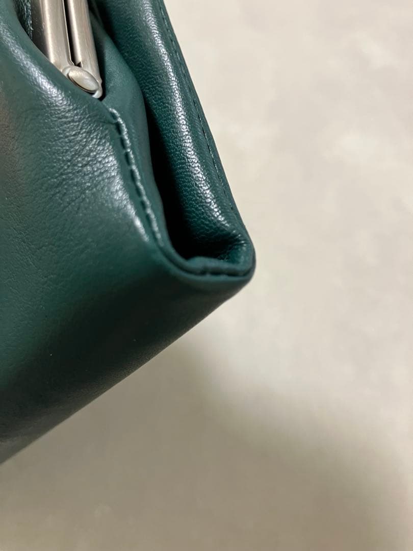 agnès b. ダークグリーン 二つ折り財布