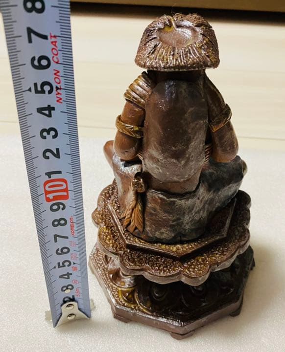 河童(カッパ) の置物  「1点物」大日如来 陶器